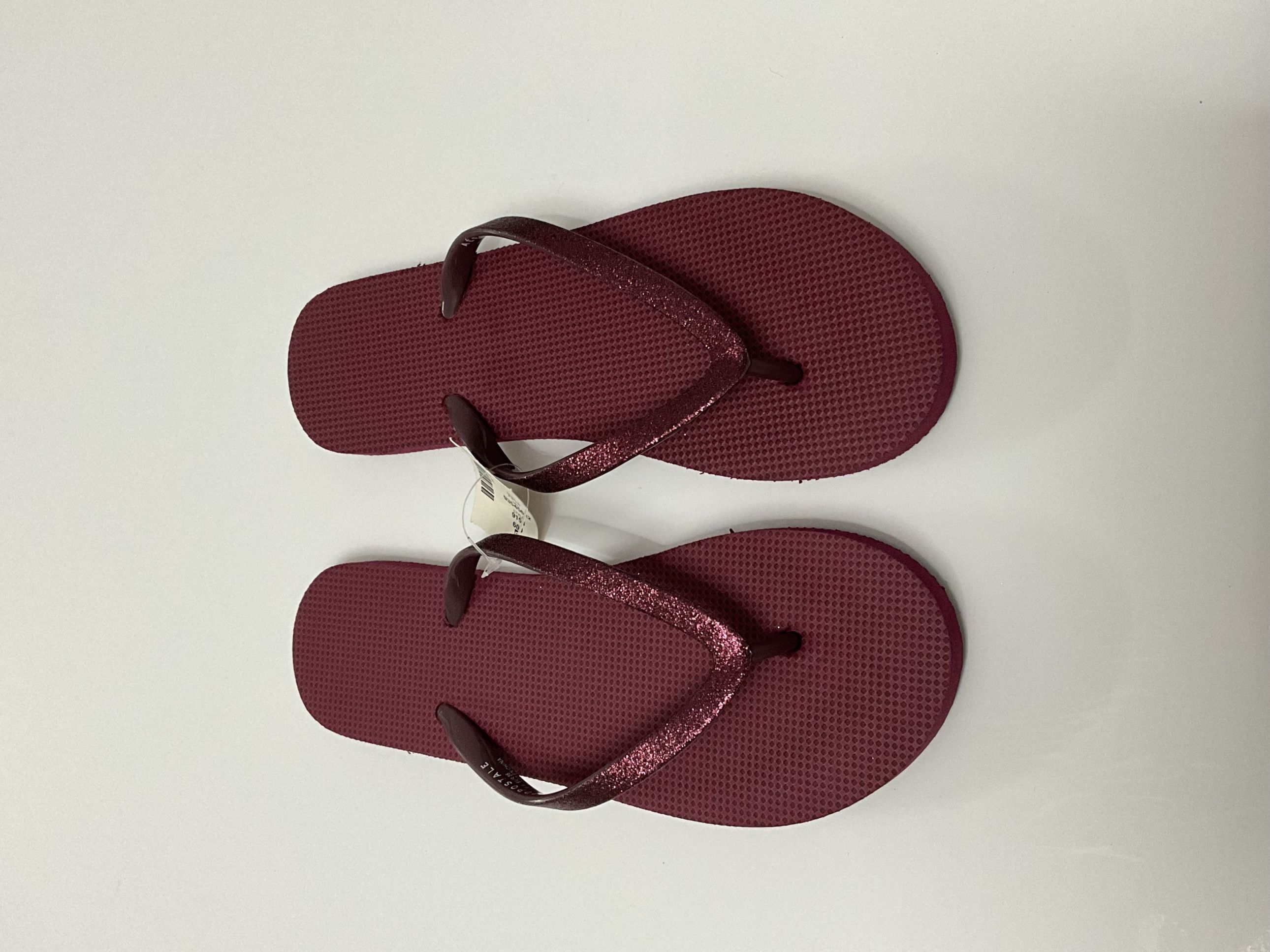 Sandalia vino brillos
