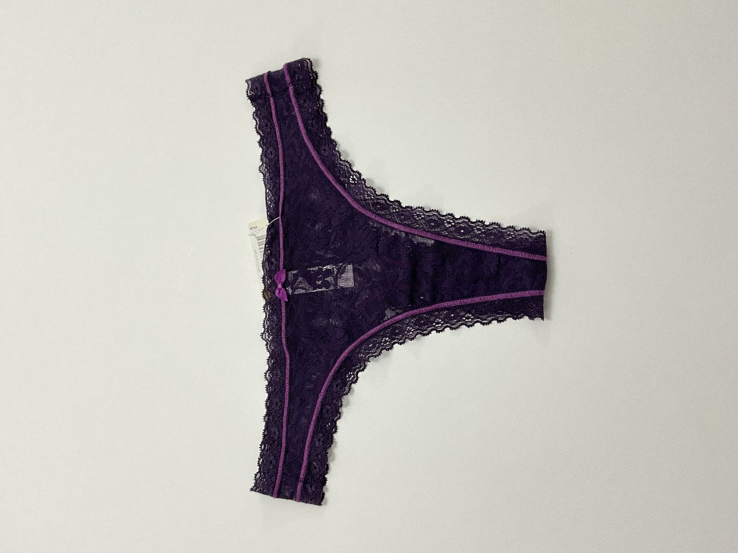 dkny001-tanga morada encaje-m